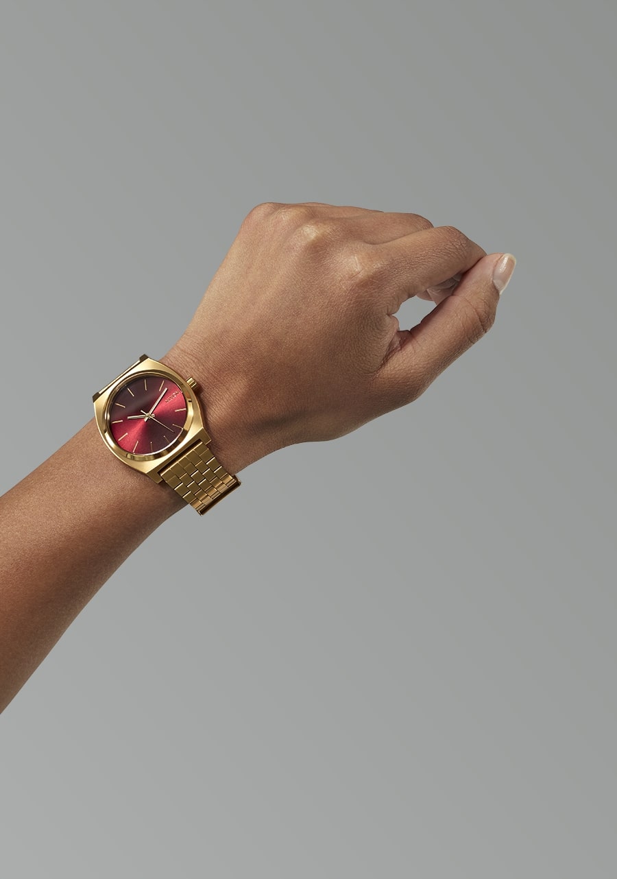 TIME TELLER GOLD / OXBLOOD SUNRAY A0455098