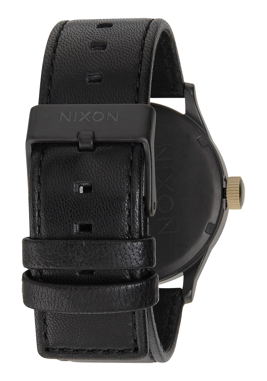 SENTRY LEATHER MATTE BLACK / GOLD A1051041