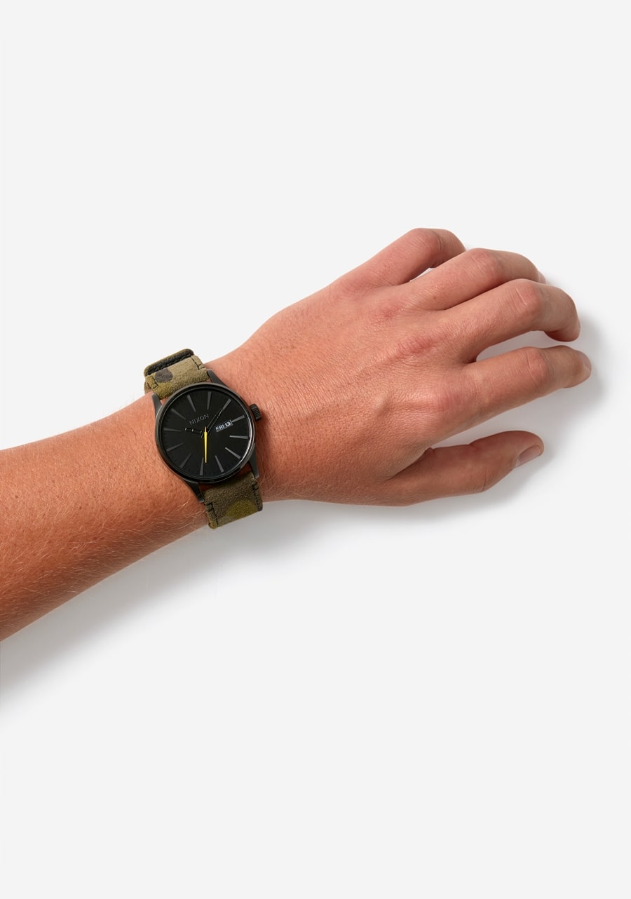SENTRY LEATHER BLACK / CAMO / VOLT A1053054