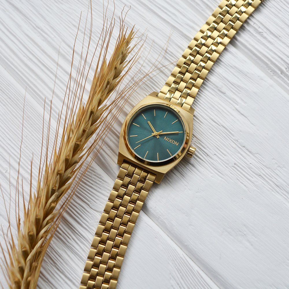 MEDIUM TIME TELLER LIGHT GOLD / TURQUOISE A11302626