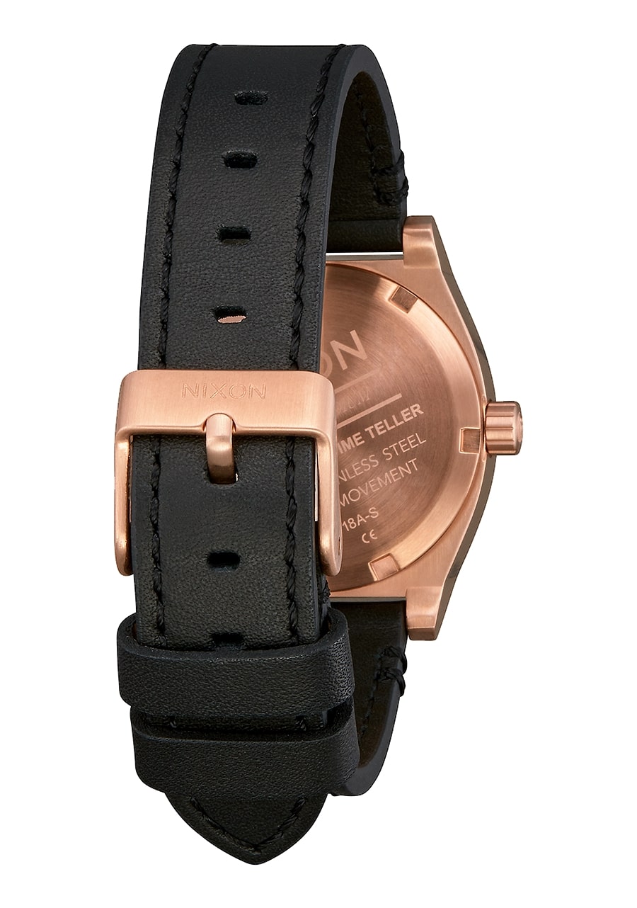 MEDIUM TIME TELLER LEATHER ROSEGOLD / BLACK CHEETAH A11723003