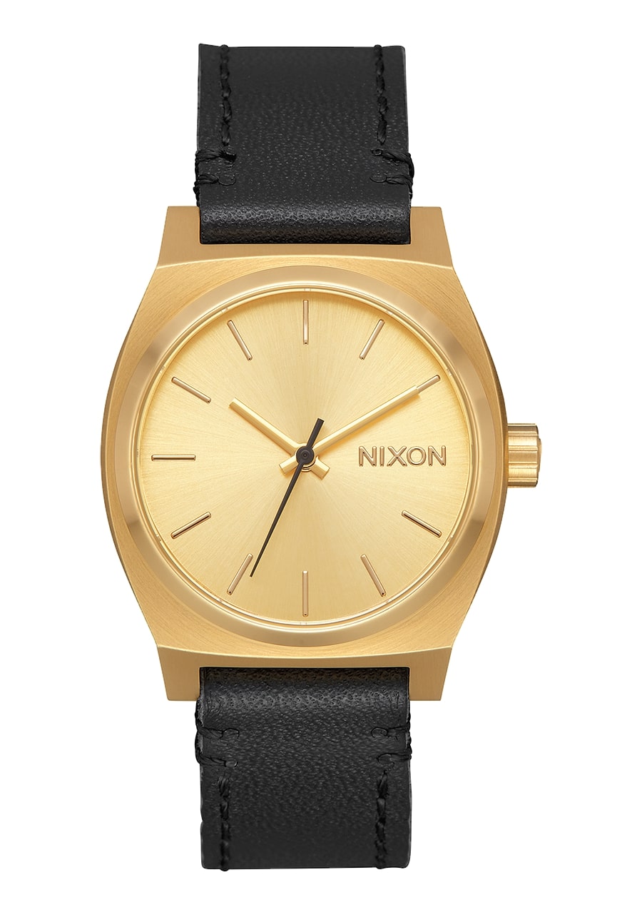 MEDIUM TIME TELLER LEATHER GOLD / BLACK A1172513
