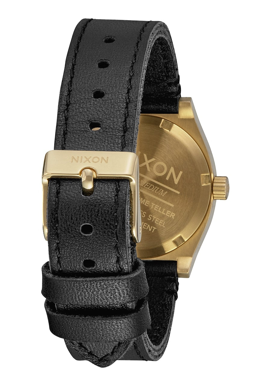 MEDIUM TIME TELLER LEATHER GOLD / BLACK A1172513