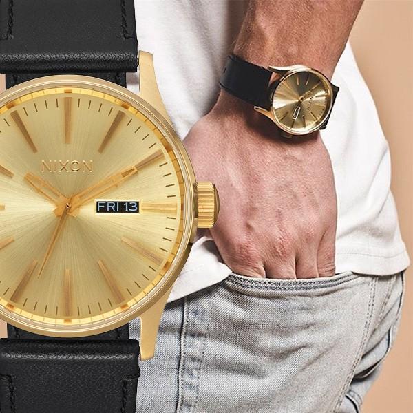 SENTRY LEATHER ALL GOLD / BLACK A105510
